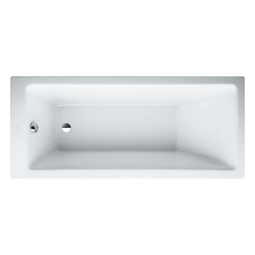 Laufen Pro Drop-In Bath Rectangular 1800 W 630 H x 800 Dmm with Integrated Overflow - White 12