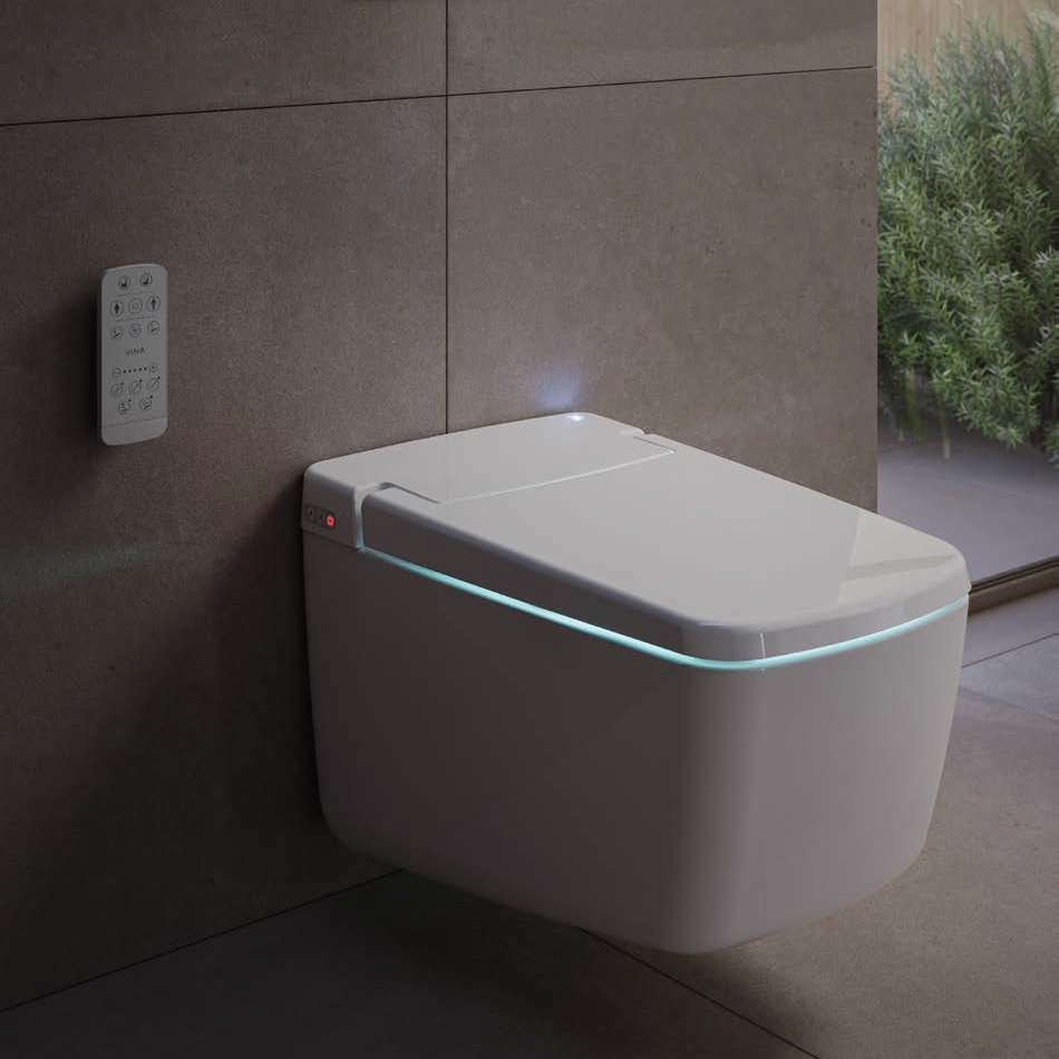 VitrA V-Care Prime Smart Wall Hung WC - White 9