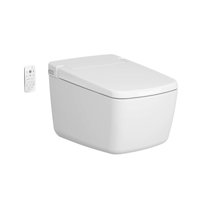 VitrA V-Care Shower Toilet Prime Wall Hung with Soft Close Seat - White 10