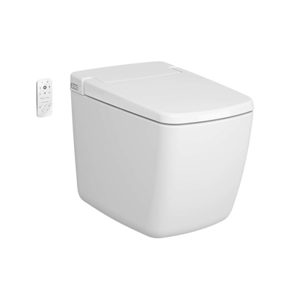 VitrA V-Care Shower Toilet Prime Back To Wall with Soft Close Seat - White 12