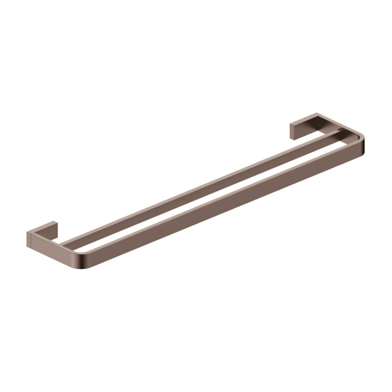 Bayou Monza Brushed Bronze Double Towel Rail - Brushed Bronze
