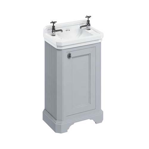 Burlington 50cm Vanity Unit with One Door - Grey 5