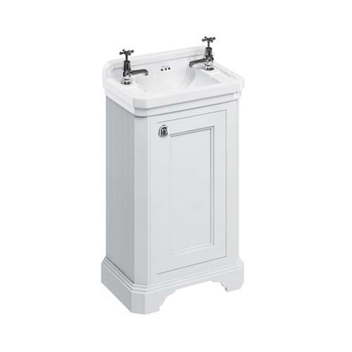 Burlington 50cm Vanity Unit with One Door - Matt White 1