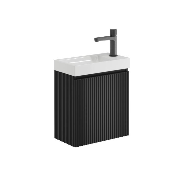 Bayou Linea Cloakroom Unit - Matt Black