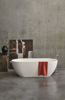 Britton Formoso ClearStone Grande 1690 x 800 x 570mm Bath - Matt White