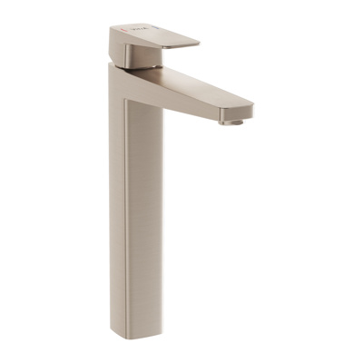 VitrA Root Square Tall Basin Mixer - Nickel