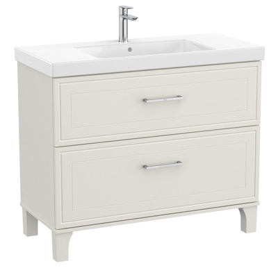 Roca Romea Vanity Unit 1000mm & Basin - Matt White