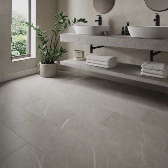 ClickLux Rigid 305 x 610mm Pack of 10 - Stone Silver